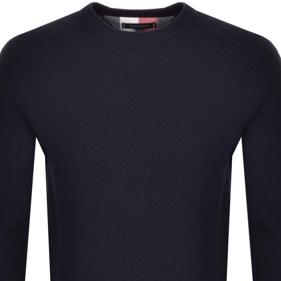 Alternative Image for ProductTommy Hilfiger Pattern Structure Knit Jumper Navy2